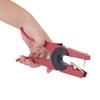 Red Steel Livestock Ear Pliers with Ergonomic Non-Slip Handle, Heavy Duty Anti-Erosion Ging Tool for Cattle Sheep S Goats