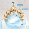 Cake Decoration Balls: Gold & Silver Spheres for Baking & Christmas Decor