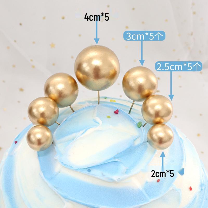 Cake Decoration Balls: Gold & Silver Spheres for Baking & Christmas Decor