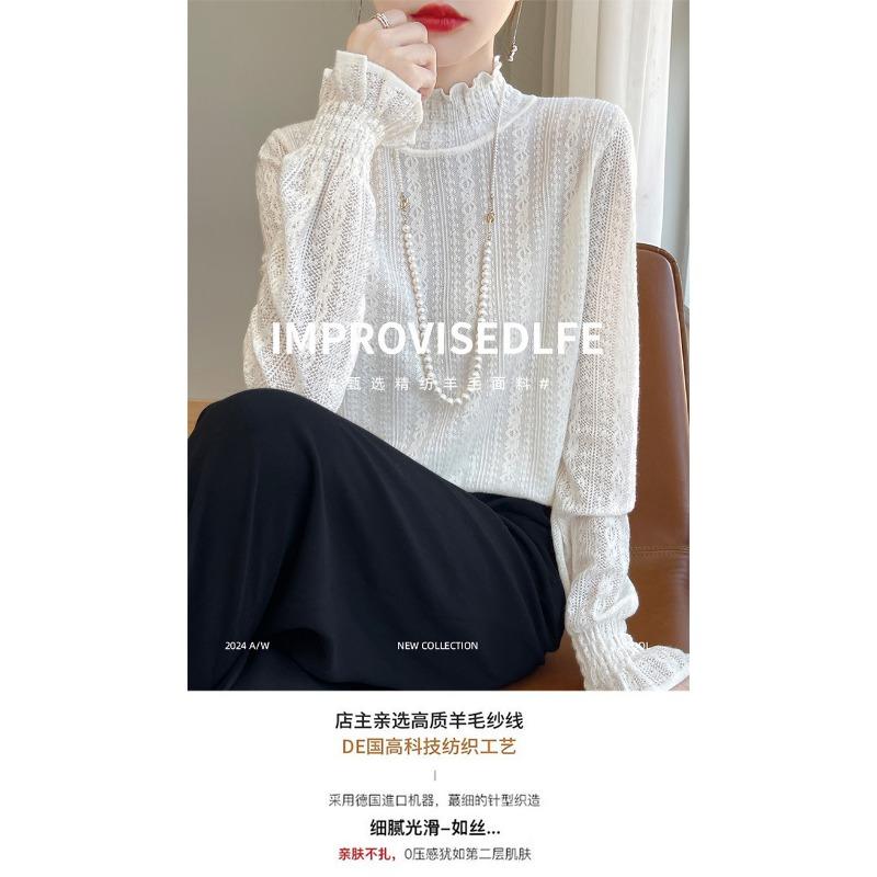 Women S Half Turtleneck Long Sleeve Pullover Top For Commute Casual Wear
