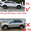 4Pcs Car Window Wind Deflectors Tinted Awning Shield Rain Sun Snow Shelters For Volkswagen VW Tiguan L 2017 2018