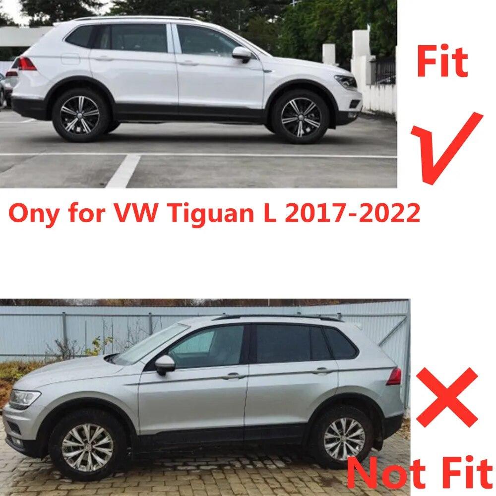 4Pcs Car Window Wind Deflectors Tinted Awning Shield Rain Sun Snow Shelters For Volkswagen VW Tiguan L 2017 2018