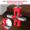 Aluminum Alloy Cabinet Door Jig Precision Measurement Drilling Tool  Easy Adjustment Cabinet Hardware Jig for Cabinet Installati
