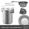 Set de vase portabile pentru camping