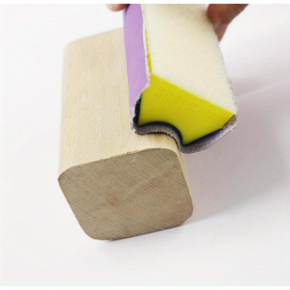 16PCS Hand Sanding Block Set - Hook and Loop Soft and Durable Foam Material Interchangeable Assorted Sanding Pad Hook Backing Plate For Wood Furniture