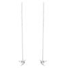 Diamond Sparkling Yixuan Origami Crane Ear Threader Popular Chain Element Design