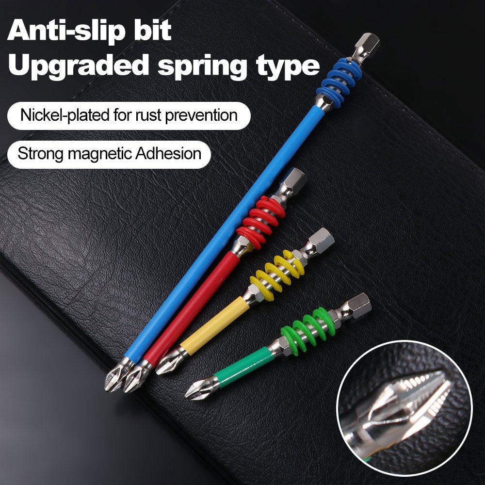 Magnetic Spring Screwdriver Bit With Spring Impact Batch Head  For Household Technician Work
