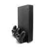 For Ps4 Slim Pro Two-in-one Host Vertical Bracket Base Ps4 Game Handle Dual-seat Charger