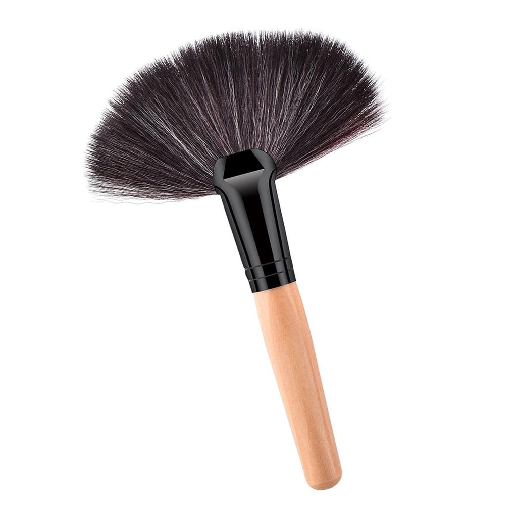 Synthetic Fiber Fan Makeup Brush For Women Travel Brushes Face Cosmetic Application Eyeshadow Brush Ergonomic Handle