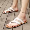 Fashion Summer Fashionable Men Slippers European American Lightweight and Comfortable Business Flip-flops Beach Shoes Men Sizes 38-44