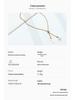 18K Gold-Plated Pearl Necklace with Adjustable Drawstring - Titanium Steel Clavicle Chain for Women