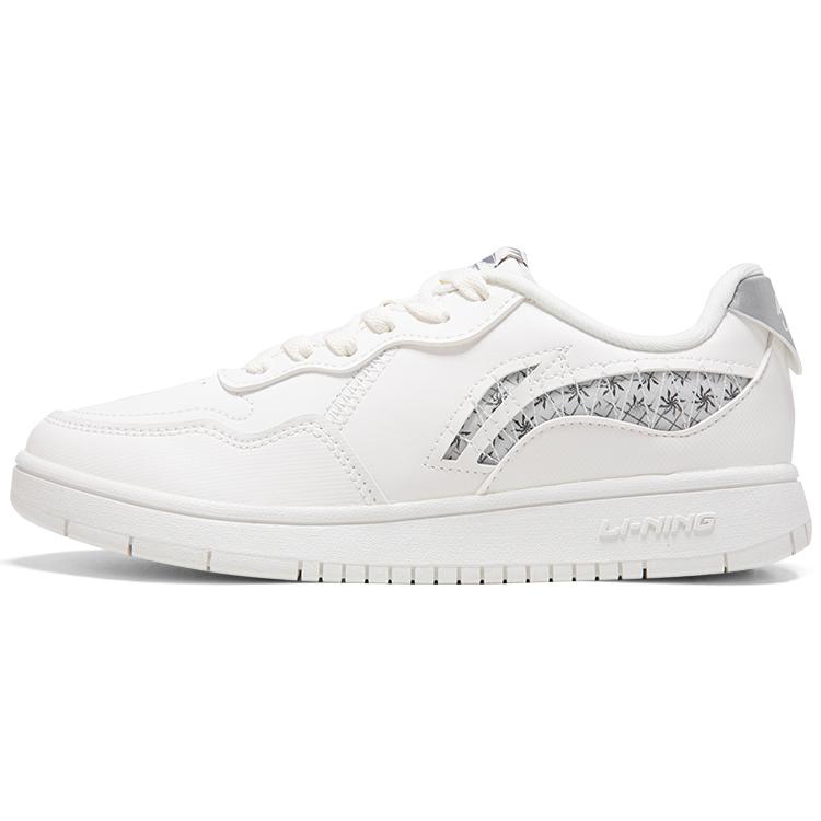 New LiNing Sports Fashion Collection Non slip Lightweight Low Top Skateboard Shoes Women's Mist White AGCR318-2
