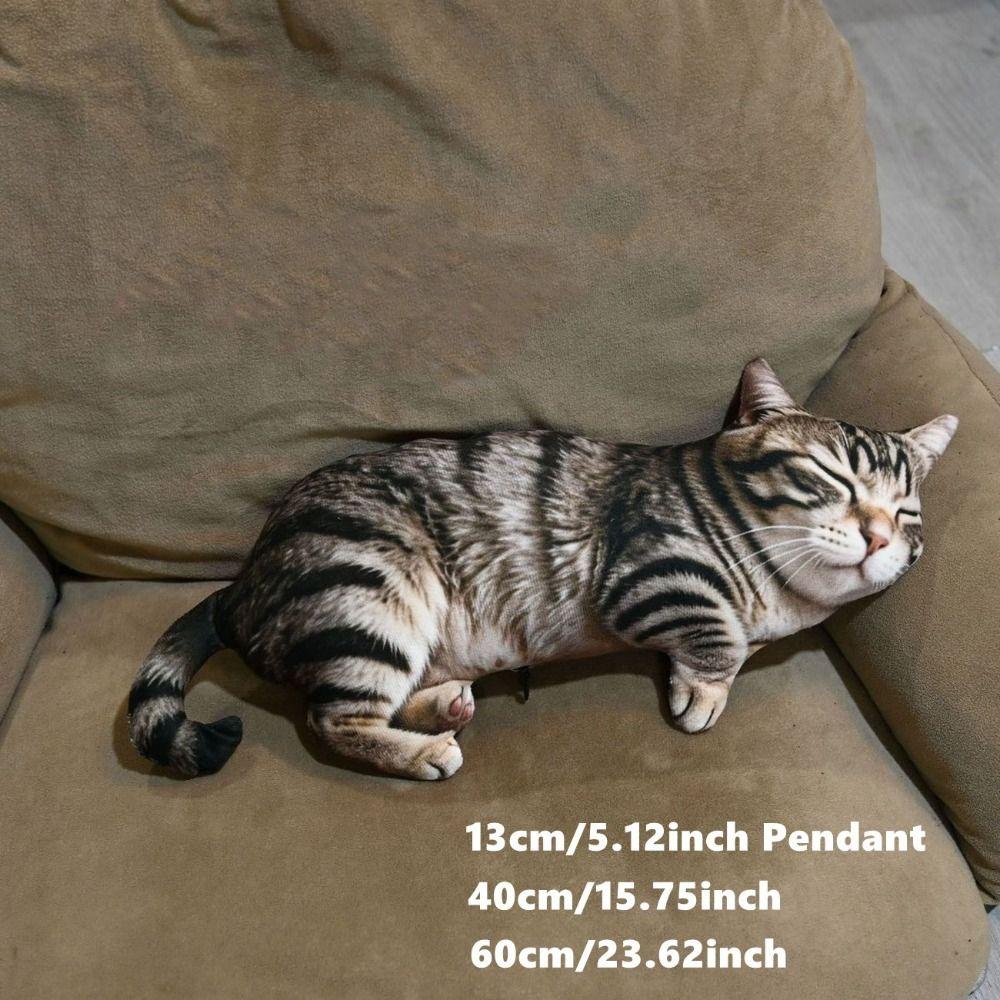 PP Cotton Filled Animal Body Pillow Plush Material Cat Keychain Animal Cushion Doll Toys For Kids