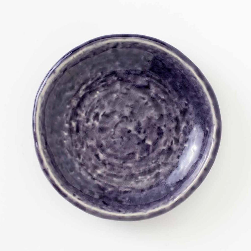 Minoru Pottery UTA 115 Plates, Purple