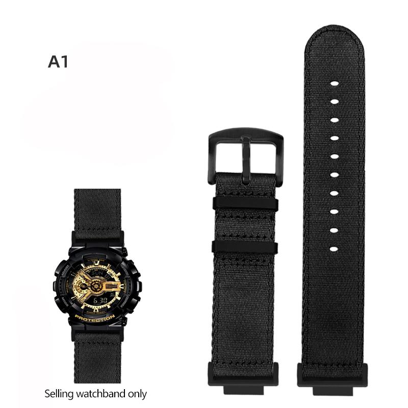 Nylonowy Pasek do Zegarka Canvas Dla GSHOCK Casio DW5600 DW-5600 GA110 GA100 GA120 GM2100 GA2100 GA2110 Zmodyfikowany Pasek Sportowy Pasek