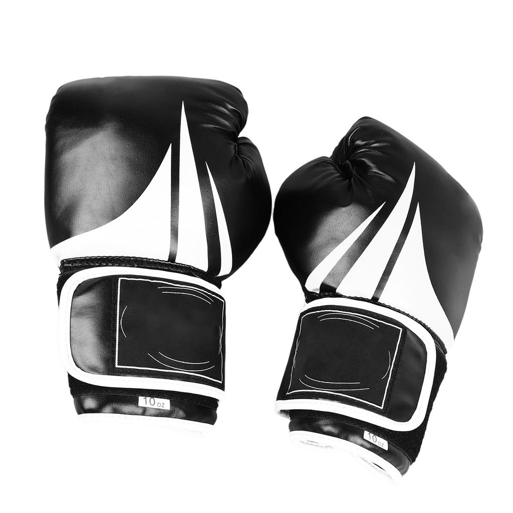 1 Pair 10oz Boxing Training Gloves Fighting Sandbag Boxing Gloves for Men Women Black