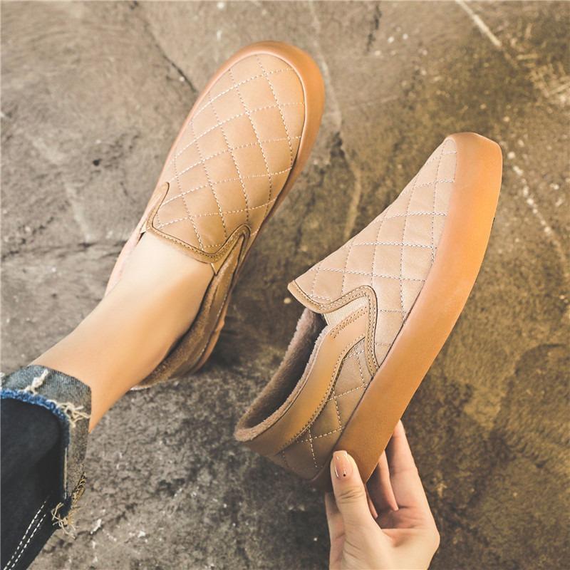 

Осенняя и зимняя хлопковая обувь Новые парусиновые туфли Нишевая обувь Детская модная обувь Бордовые туфли Повседневная обувь 40