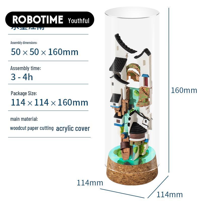 Ruolai DIY 3D Drift Bottle Model: Children's Educational Toy & Adult Birthday Gift for Girls