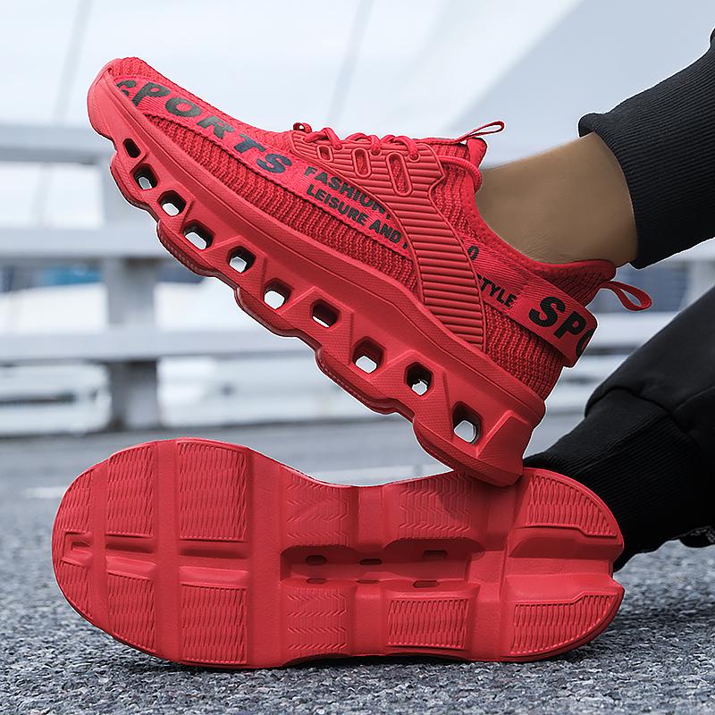 Men's Flying Woven Lightweight Breathable Comfortable Sneakers Men's Fashion Sneakers, Large Size Men's Shoes