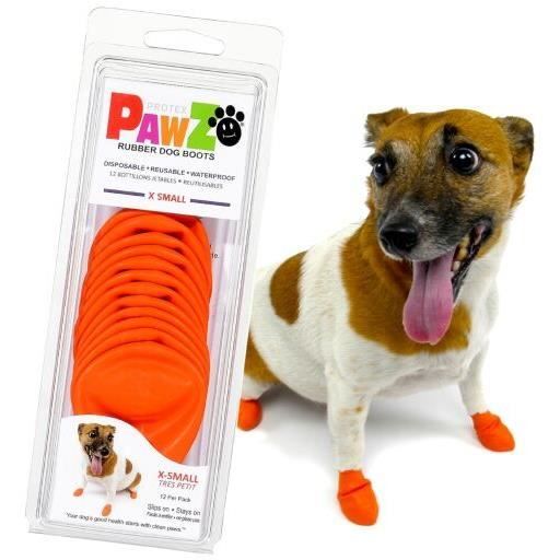 Botičky pro psy - Pawz - M - Přírodní kaučuk - Nepromokavé - 100% biologicky rozložitelné