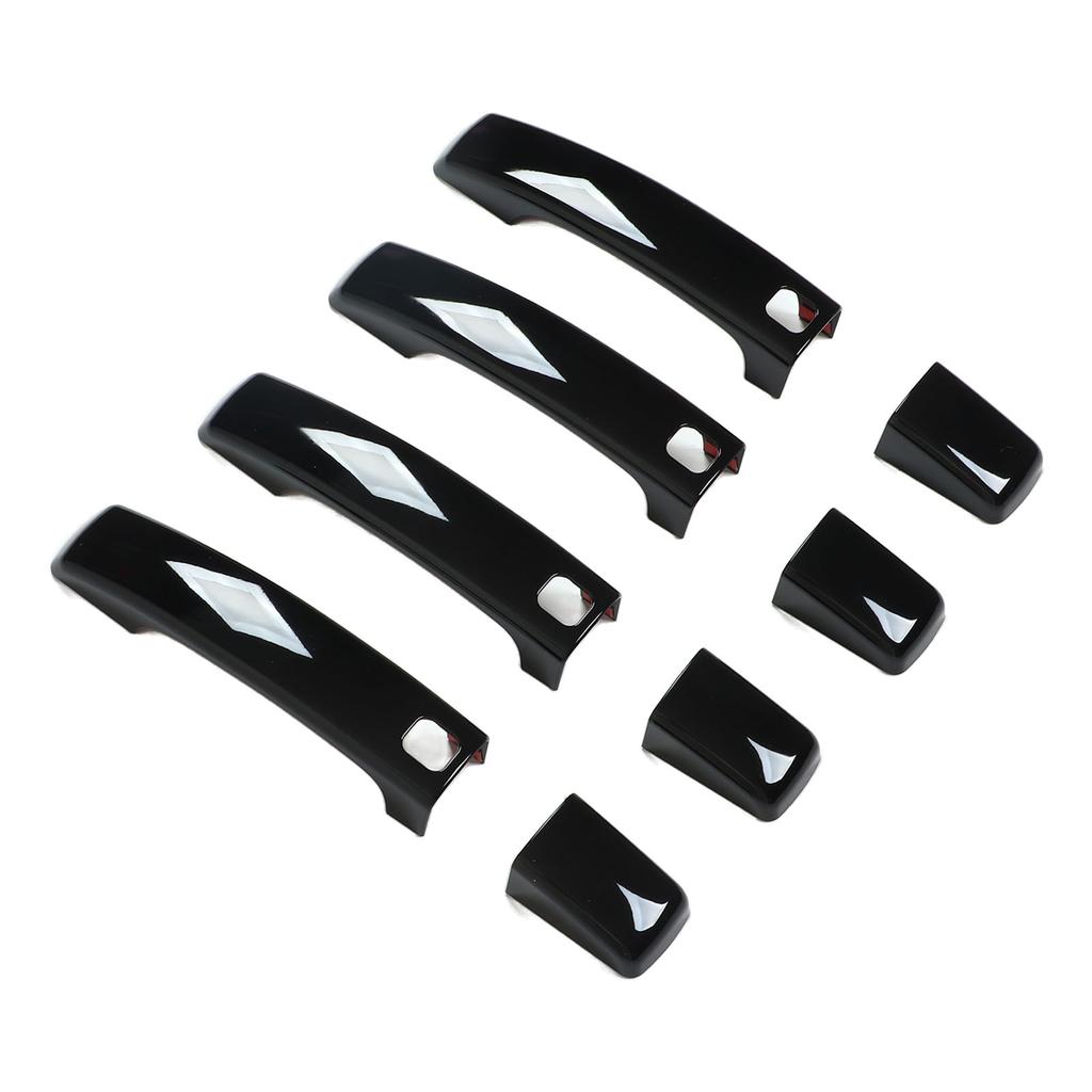 Car Door Handle Cover Trim Bright Black Replacement for Land Rover Discovery 4 LR4 2010‑2016