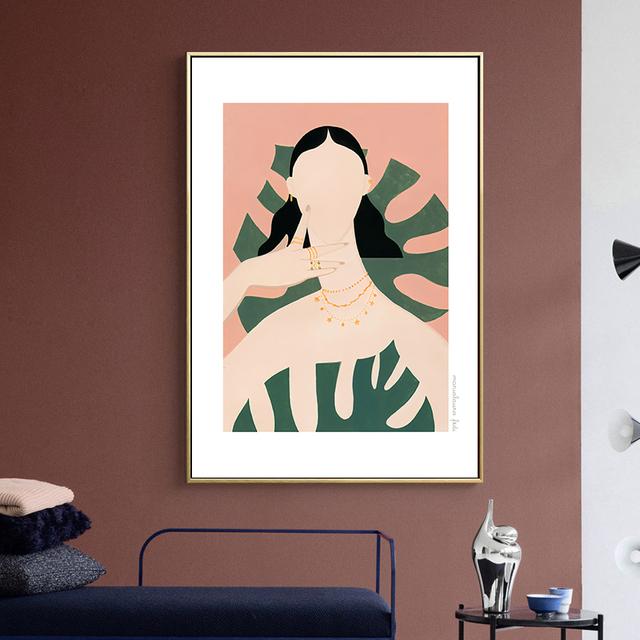 Abstract Woman Art Oil Painting Decorative Illustration Nordic Posters And Prints Wall Art Canvas Mural Pictures In The Room No Frame