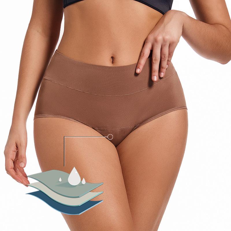 3-Layer Leak-Proof Menstrual Underwear for Women - Absorbent, Breathable Physiological Pants