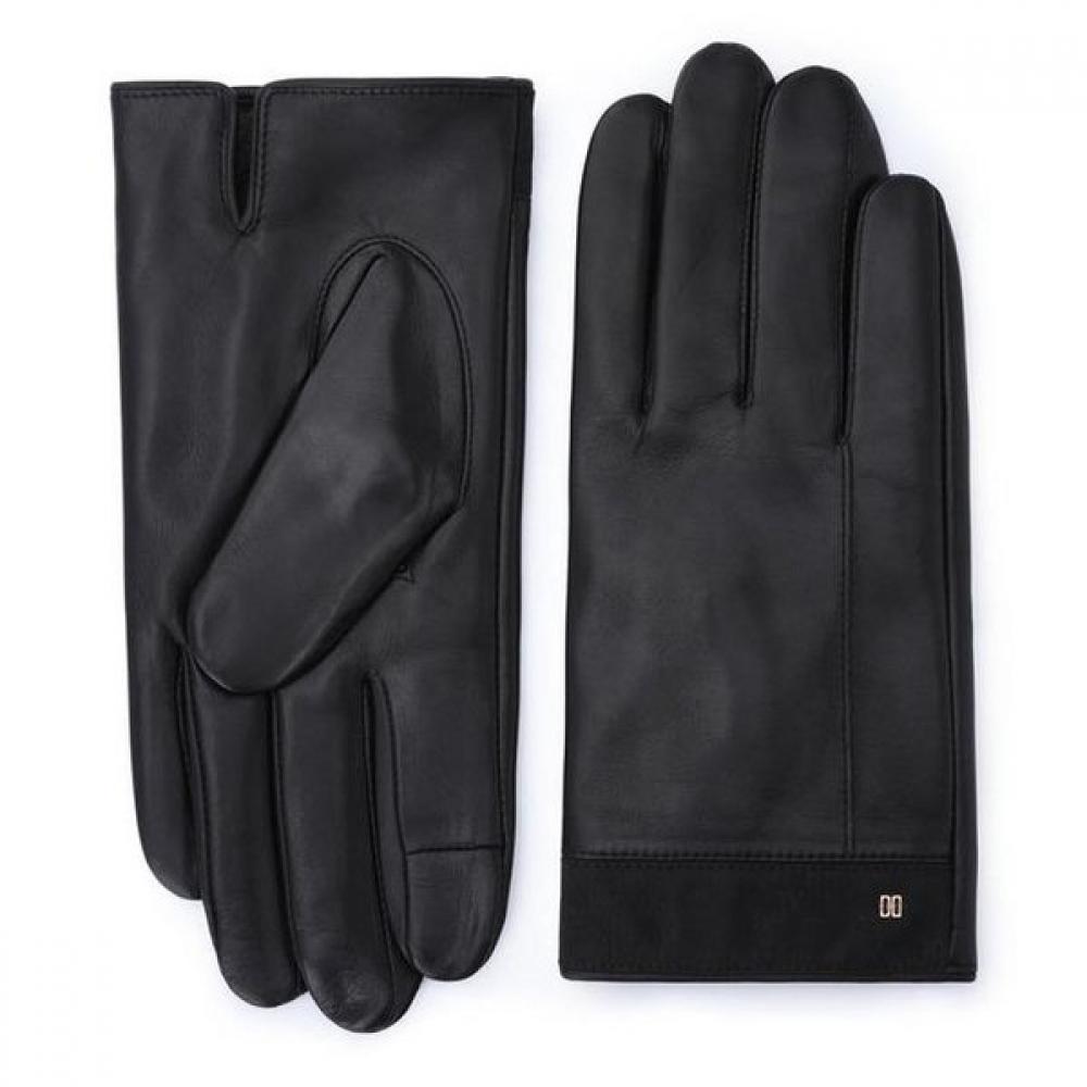 DakS Men S Black Leather Smartphone Touch gloveS Dcgv1f127