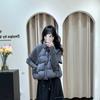 Gestrickte Patchwork-Stehkragen-Baumwollweste Damen Kurz Winter Neu Mode Locker Kleine Weste Jacke Trend