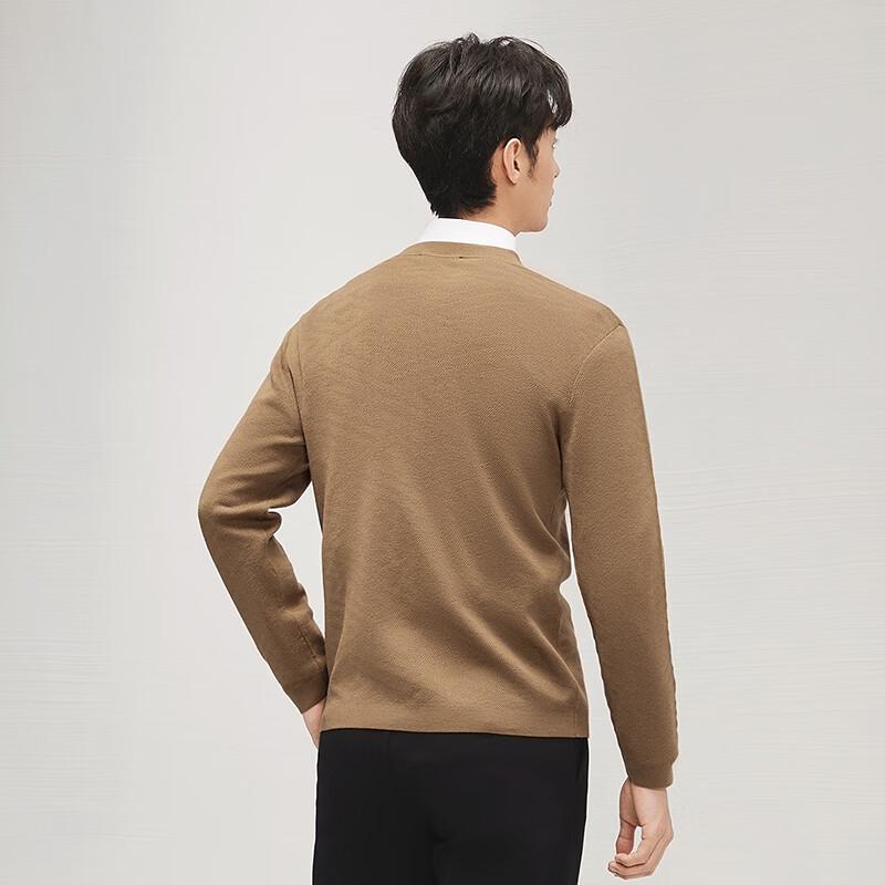 

Qipai Men s Jacquard Round Neck Wool Blend Pullover Sweater 3XL