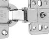 2Pcs Cabinet Hinges Stainless Steel 2.0mm Thick Thicken Base Electroplating Bright Wardrobe Hinge for Kitchen Bathroom
