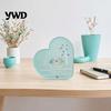 Custom Style Acrylic Keepsake Heart Shape Friendship Ornament with Engraved Verse & Bird Tree, Desktop Romantic Decor for Room Art Home Office
