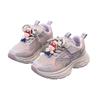 Girls' Sports Shoes 2025 Autumn New Mesh Breathable Running Shoes Boys' Dad Shoes Children's Soft-soled Casual Shoes