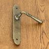 DEVON Door Handle with Plate Without Hole ANTIQUE GOLD