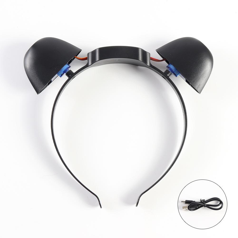 Plush Electric Animal Ear Headband Rechargeable Detachable Fox Ear Lolita Comic Show Prop Cat Ear Cosplay Accessories Halloween