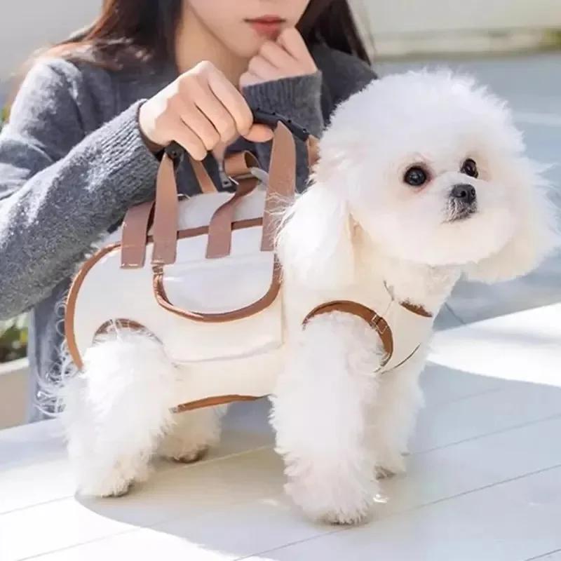 Dog Cat Carrier Sling Bag with Handle Lift Harness for Small Pets Outdoor Walking Travel Supplies Comfortable