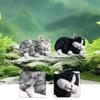 Cat Figurine Art Crafts Decorative Garden Statue for Shelf Outside Landscape