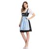 Elegant Women Traditional Floral Dirndl Dress Set For Oktoberfest Celebrations