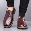 Men’s Sandals Mary Jane Dancing Shoes Dress Wingtip Wedding Stylish Formal Leather Prom Blazers Shoes Over Sized
