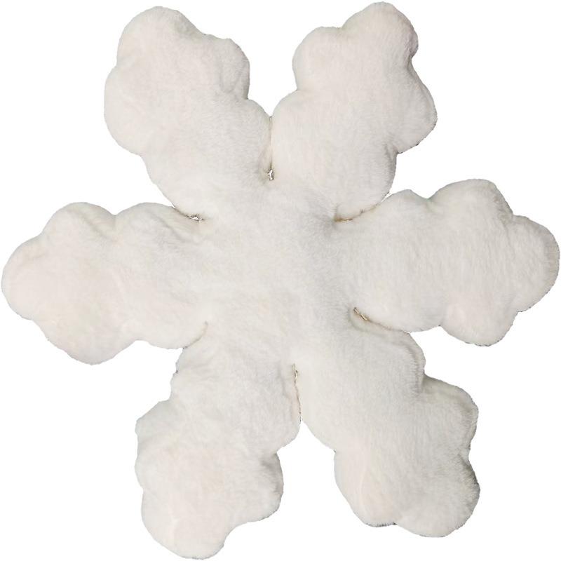 Snowflake Throw Pillow Sofa Cushion Living Room Décor Accent Plush Toy Decorative Pillow for Home Comfort and Style