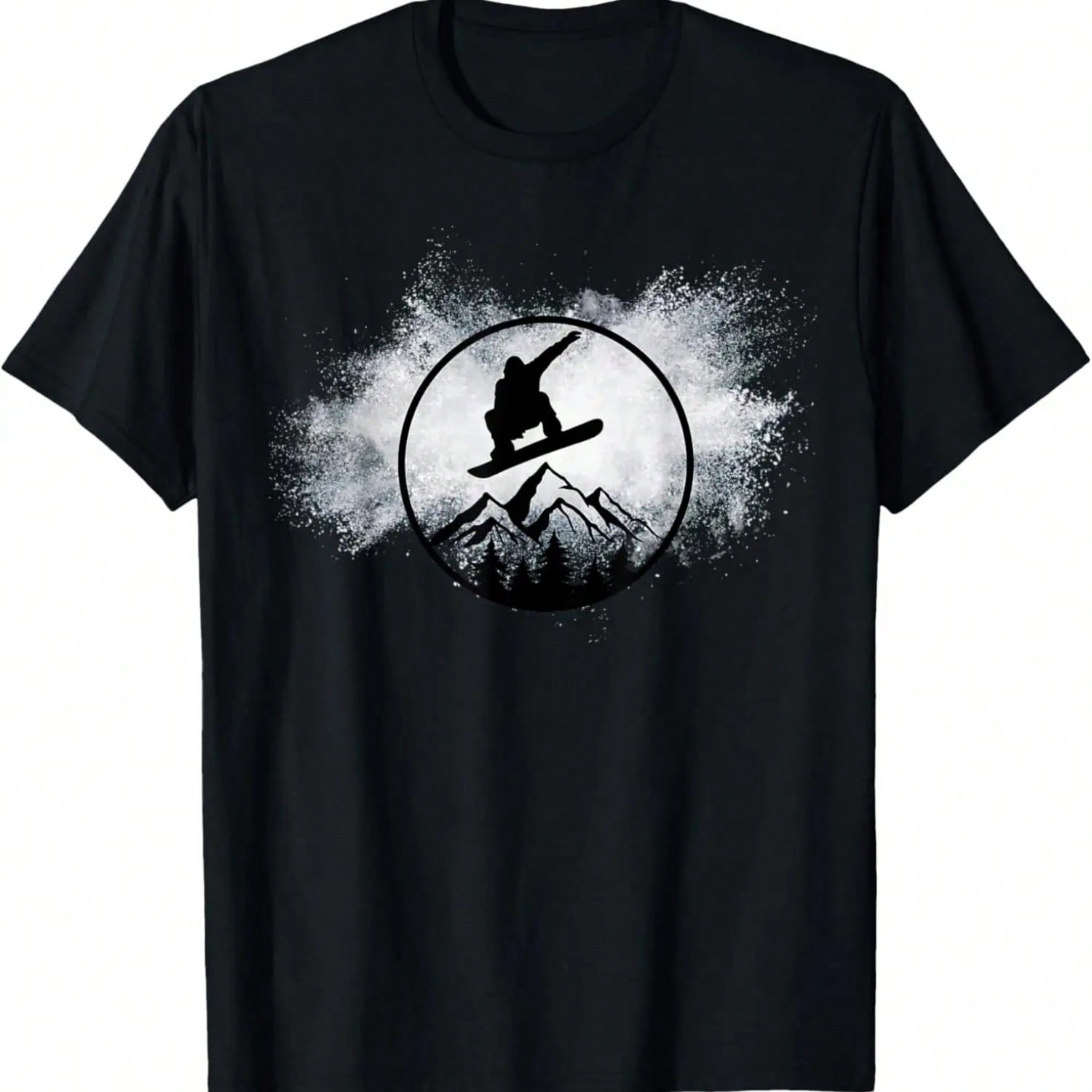Snowboard Snow Cloud Big Air Snowboarder Snowboarding T-Shirt,100% Cotton S