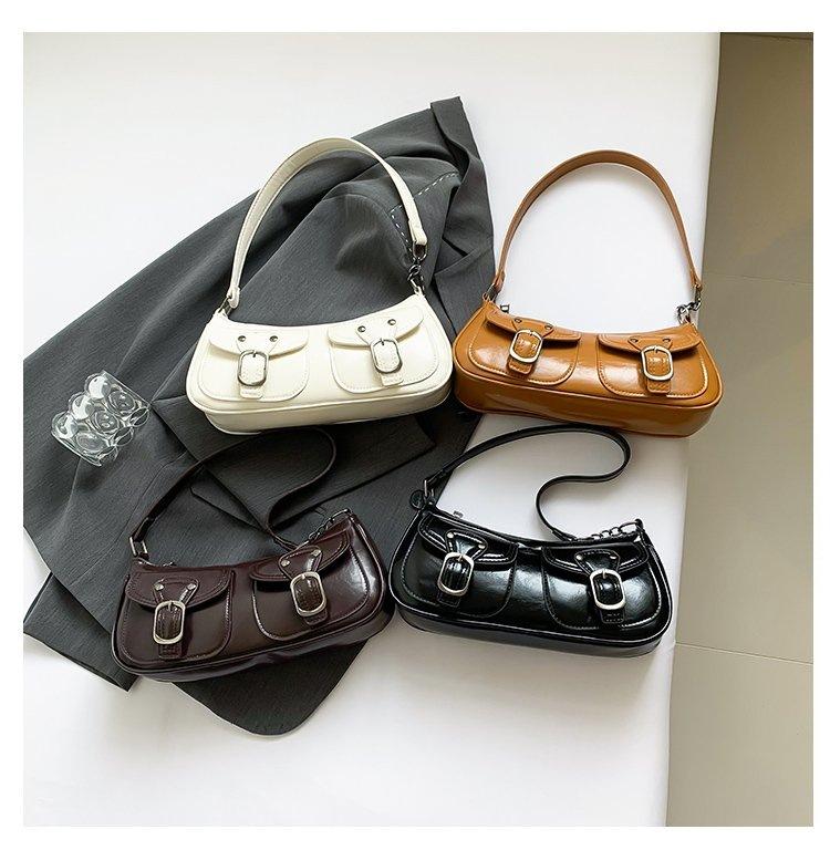 

Ретро модная сумка-багет, нишевая сумка в зарубежном стиле с высоким чувством, на плечо, подмышку, легкая, роскошная, универсальная, взрывная сумка интернет-знаменитости, женская сумка