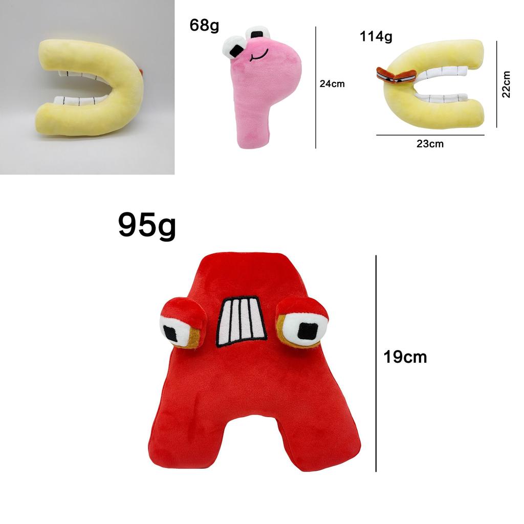 Alphabet Lore Soft Plush Letter Doll Educational Toy Home Decor Xmas Gift