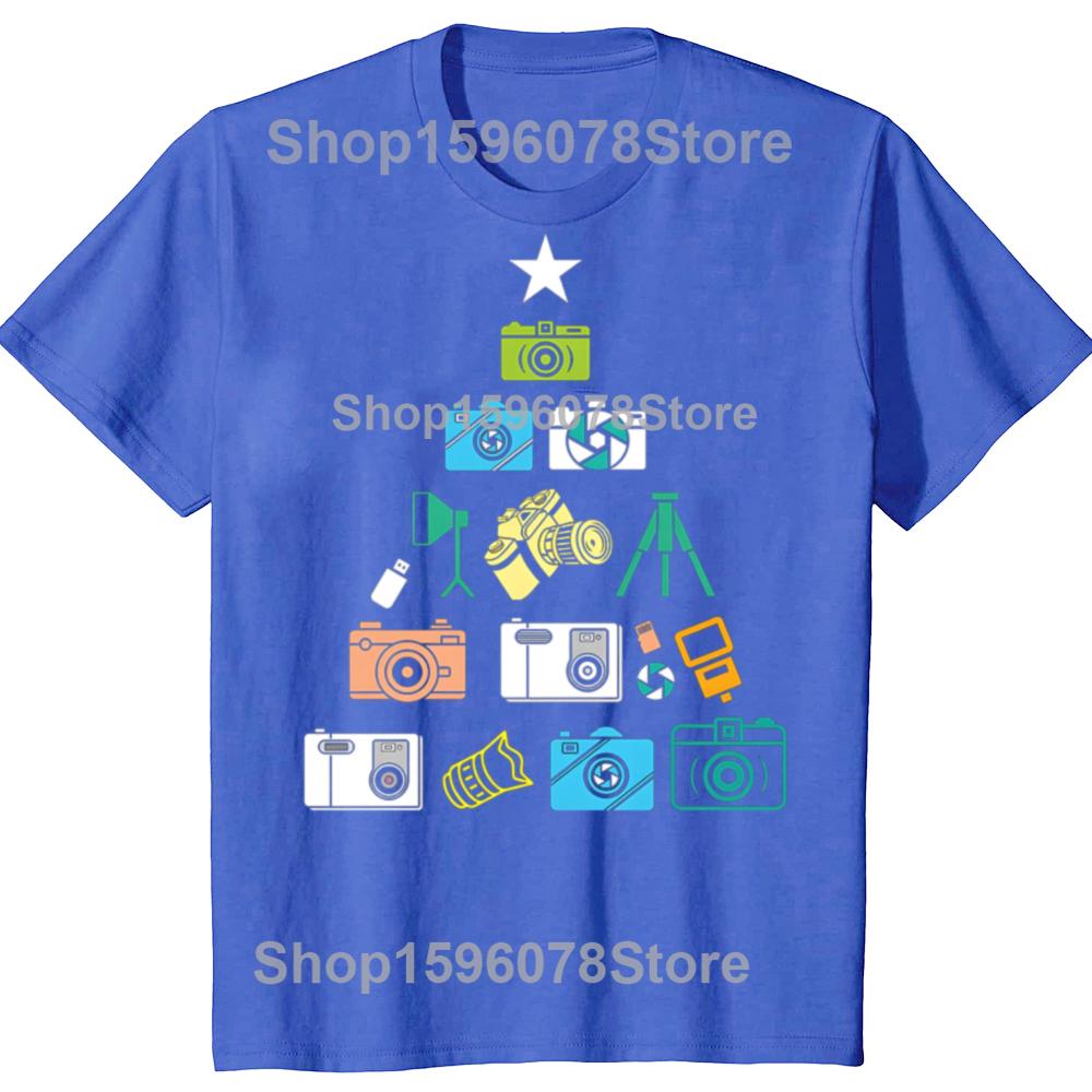 Christmas Photography Photographers TShirt Summer Fashion Vintage Summer Style Cotton Short Sleeve Oversized Tshirt Tops
