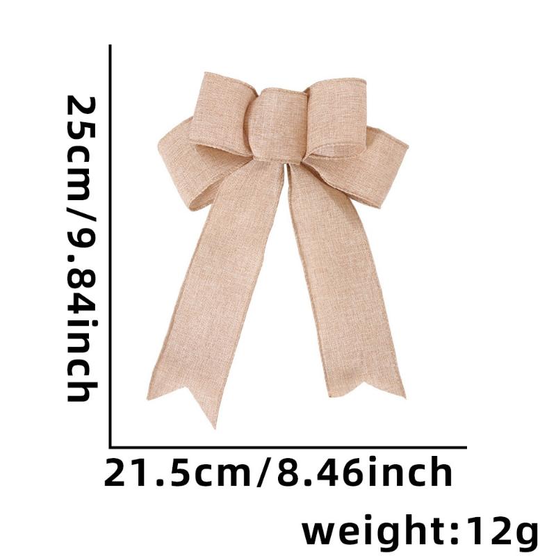 Red Christmas Ribbon Bows Hanging Decorations Bowknot Gift Christmas Tree Ornaments Xmas Party Decor New Year