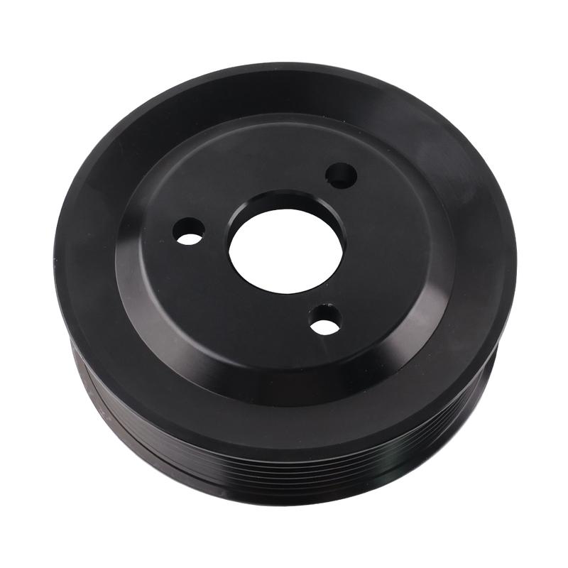 Black Power Steering Aluminium Pulley 32427553955 For BMW E82 E88 135i E90 E91 E92 E93 335i 335xi N54 Belts Pulleys Engine Parts