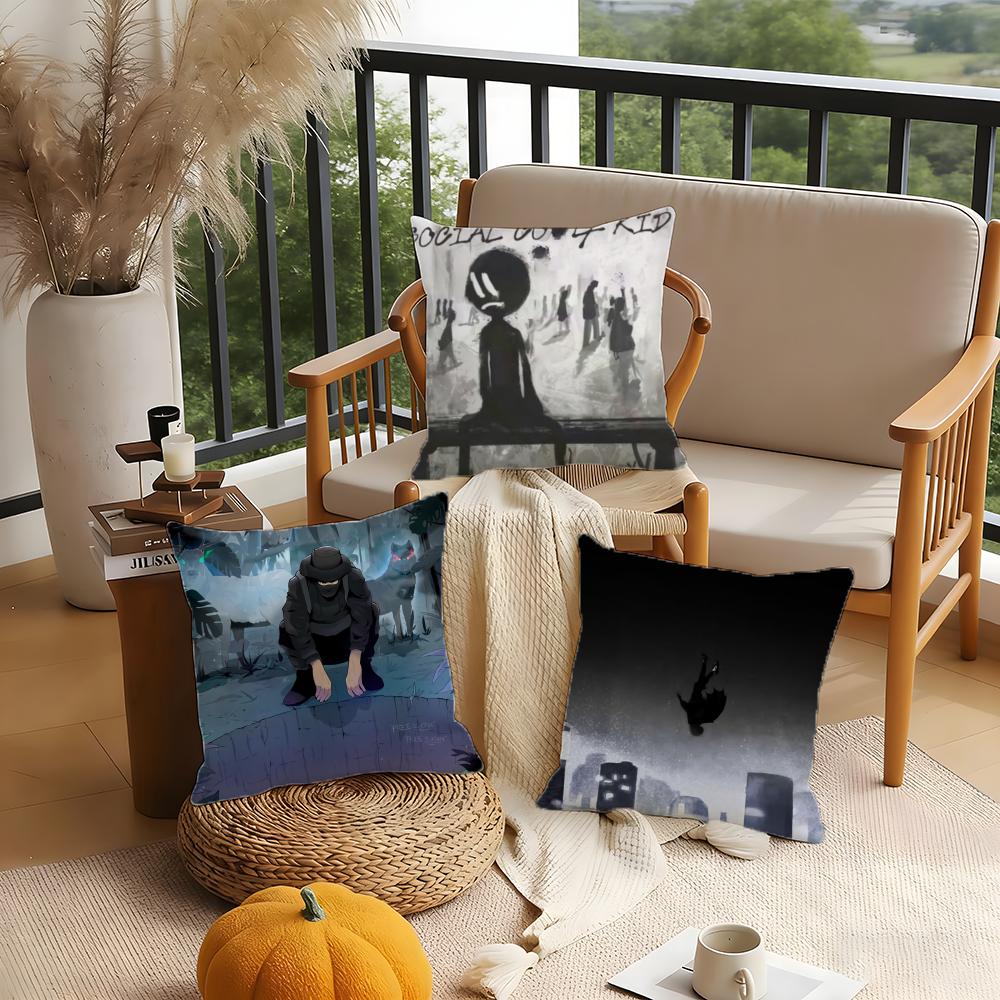 Rapper B-Beny Jr Cushion Cover 1 Piece Short Plush Pillowcase, Soft And Washable, Mostly Used For Sofa, Car