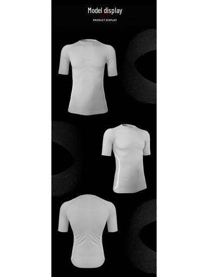 Quick-Dry Compression T-Shirt: Plus Size Unisex Short Sleeve for Outdoor Running & Fitness