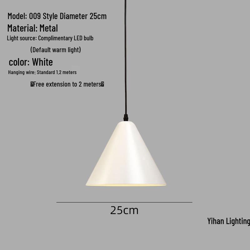 Modern Nordic Single-Head Pendant Light for Hotels, Bars, and Restaurants - Industrial Retro Style Lampshade.