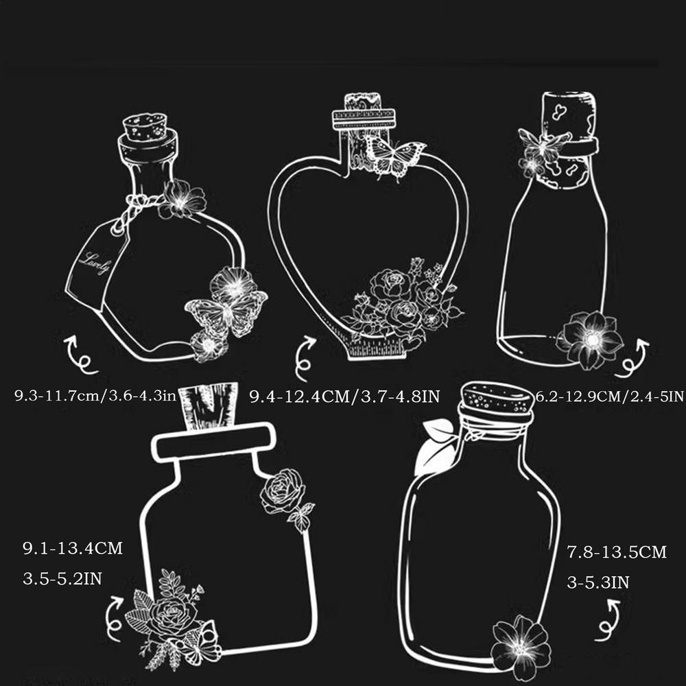Dried Flower Bookmark Kit Pressed Flower Bookmark Making Set Jar Shape Botanical Specimen For Scrapbook Hobbyists Teachers